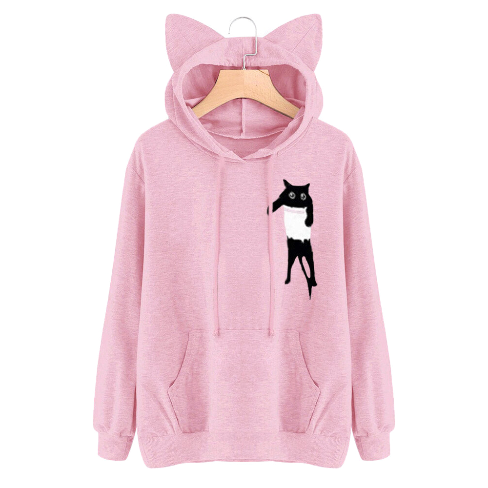 Cat Printed Hoodies