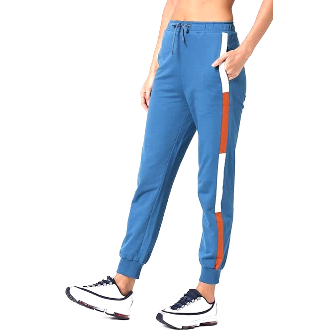 Teal Blue Side Panel jogger